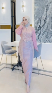ACCASIA KEBAYA KUTU BARU modern busui TILE BORDIR setelan oneset rok songket utk wisuda lamaran akad pesta kondangan