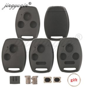 jingyuqin Car Key Shell Case For Honda Accord CRV City CRZ Pilot Civic Fit Jazz Odysess Insight Ridgeline HRV Remote Fob Housing