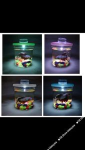 Mini thickened betta plastic small fish tank