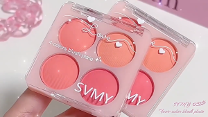 4 Colors Blush Palette Light Brightening Matte Long-lasting Blusher Makeup Natural Look Cheeks for Girls