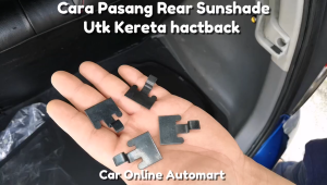 TOYOTA VIOS 2023-present Rear Windscreen CarFit OEM Sunshade Block 67.3% UVB & 66.9% UVA Radiation - 1PCS