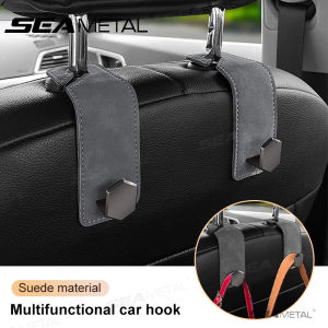 Seametal ghế xe hơi móc tựa đầu phổ ẩn móc xe da lộn kim loại móc treo nội thất móc treo lưng ghế phụ kiện móc