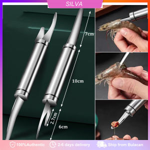 Stainless Steel Shrimp Peeling Knife Multifunctional Fast Shrimp Peeler Fish Scale with Quality Ergonomic Handle Line Cutter Kitchen