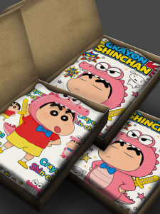Bandai | Crayon Shin-chan Surrounding Animation Yano Shinji Japanese Cartoon Childrens Adult Short-Sleeved Summer T-Shirt Cotton