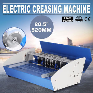 [Ready Stock+100% Original]20.5 Inch Electric Creasing Machine 3 In 1 Electric Paper Creasing Machine 520mm Card Folding Dotted Line Cutting Scoring Scorer Creaser