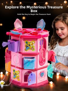 Intelligent Princess Surprise Magic Book Jewelry Pretend Play Toy