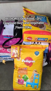 15kg 20kg Pedigree All Stages Mini Kibble Size Adult Puppy Dog Dogs Beef Vagetables Dry Food Pet Healthy Digestion