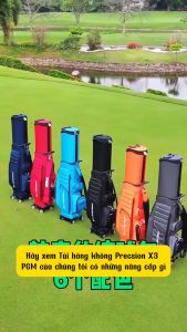 ( TẶNG PHỤ KIỆN ) TÚI GẬY HÀNG KHÔNG PRECISION X3 PGM NẮP CỨNG – CÓ BÁNH XE TIỆN LỢI VẢI DÙ CHỐNG NƯỚC