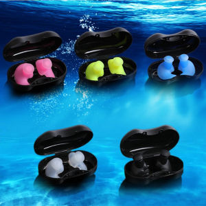 Ear Plugs Swimming Waterproof Silicone Earplugs for Swimming Showering Surfing & Bathing Swimming Accessories Pool Ear Plug