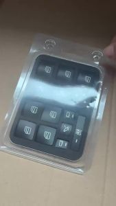 Car Window Glass Lift Button Sticker Door lock Unlock Button Cover Sticker For Mercedes Benz A B C E GLA CLA GLK GL ML GLE Class