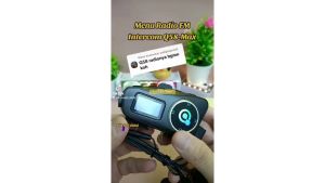 FAST DELIVERY INTERCOM Headset Helm Bluetooth Full Bass Jernih Bahasa Indonesia 1000mAh Waterproof