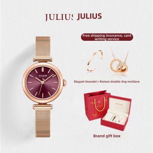 Julius | Sleek Elegant Compact Round Water-resistant Quartz Watch