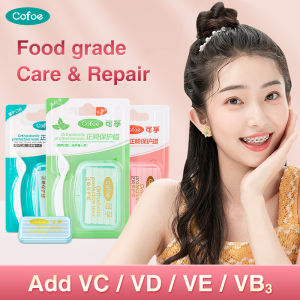 Cofoe Gum Dental Orthodontic Edible Wax with Flavor Dentist Ortho Protective Wax Block for Braces Set Anti-wear Mouth Protector