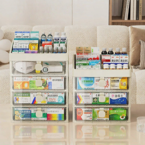 Large Capacity Medication Storage Box Classification Organization