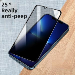 Henyou | Full Screen High Definition Tempered Glass Film For Apple iPhone X XS Max XR 11 12 Pro Max 13 Pro 15 Privacy Protection