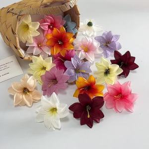 10Pcs Artificial Flower Heads For Home Room Decor Party Wedding Decoration New Year 2025 Gifts Craft Flower Wreath Accessories