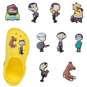 Hot Toys | 9pcs Hot sales Funny Man Cartoon PVC Shoes Accessories Fit with Hole wristbands DIY Detachable Fashion Shoes Accessories