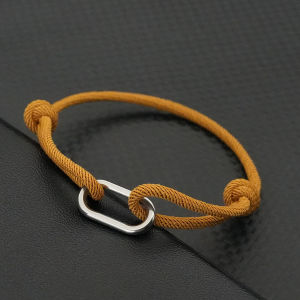 Classic Grade A Milan Rope Bracelet Men Women Handwoven Adjustable Stainless Steel Chain Braslet Leisure Riding Couple Jewelry