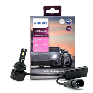 Philips | Philips Ultinon Rally 3551 H11 Car LED Head Light 100W 9000LM High Power Super Bright 6500K White Retrofit Lamps LUM11362U3551X2