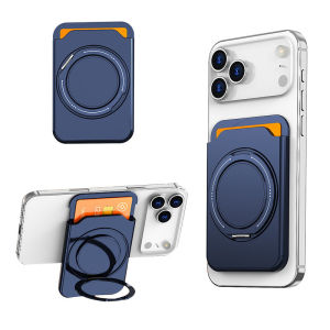 RQZN | Rotating Magsafe Card Holder Support Phone Stand Orange