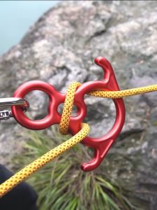 VgoNature Rock Climbing Rescue Rappelling Figure 8 Ring Rope Descender 50KN