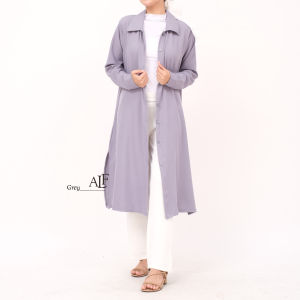 Messi Long Tunik by Alfaina / Basic Outer Cardi Tunic Panjang Wanita