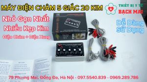 Máy Châm Cứu Điện Châm Mini ACUPUNECTURE-UNIT 5 Giắc 20 Kim - Việt Nam