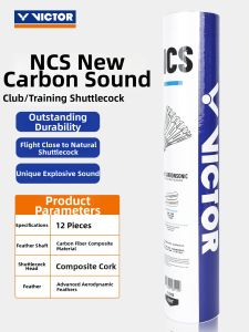 Victor | Durable New Carbon Sound NCS Professional Training Badminton Shuttlecocks