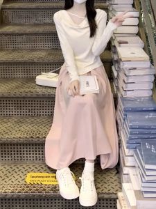DUOMIAOTU | Tea Style Petite Autumn Women Dress Suit