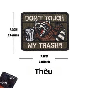 Đội Ứng Phó Hỏa Hoạn Thùng Rác Huy Hiệu Tinh Thần Chiến Thuật Của Lính Cứu Hỏa Raccoon Huy Hiệu Thêu Hình Meme Hài Hước Dành Cho Ba Lô Có Móc Dán.