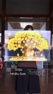 Tranh Phật treo tường tranh Phật adida treo tường Tranh treo tường Phật giáo cây bồ đề thiêng liêng tráng gương UT50