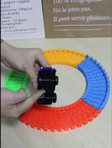 Magic Glow Racing Track Car Toy Flashing Car Toy Electronic Track Car Train Toy For Children For Kids Boy