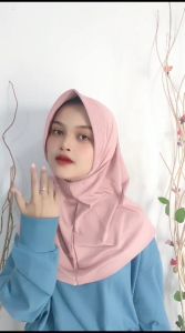 Kerudung Bergo Sporty Cocok Untuk Volly dan Daily Size M