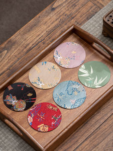 Phụ Kiện Trà Thủ Công Cổ Điển Chai Đựng Trà Đệm Cốc Đệm Đệm Cách Nhiệt Chống Thấm Nước Dùng Trong Gia Đình Đệm Cốc Trà Sáu Chiếc