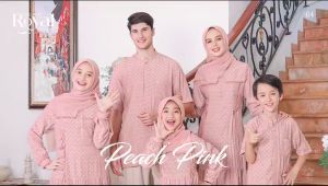 BAJU GAMIS PESTA ETHICA KAGUMI 302 PEACH PINK