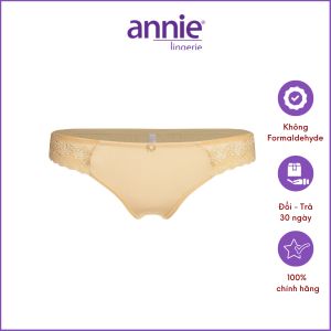 Quần lót nữ trơn viền ren annie QE8119 nữ tính mềm mại co giãn tốt ôm sát vòng 3 thấm hút thoáng mát có áo đồng bộ
