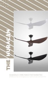 [✅SG Safety Mark &AuthorizedSeller]High Quality Black/Wood/White Super*Silent 52inch DC Motor Ceiling Fan HURACAN