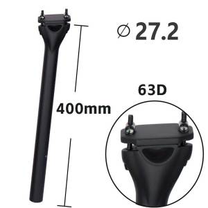elitaone  Bicycle Seat post Carbon MTB/Road Bike Seat 27.2/30.9/31.6mm 63D
