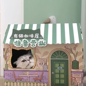 ทำนายความสะดวกสบายของบ้านเเมว เตียงแมว บ้านสัตว์เลี้ยง วัสดุหนาคุณภาพสูง ไม่ขาดง่าย ติดตั้งง่าย สไตล์ญี่ปุ่น มีให้เลือกถึง 3 สไตล์