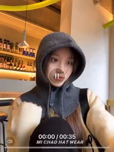 Nón Len Nam Nữ Che Kín Đầu Và Cổ Giữ Ấm Balaclava Cài Nút Phong Cách RQN2639 - requane