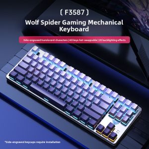 AULA | Bàn Phím Cơ 87 Phím Hỗ Trợ Thay Đổi Switch Xanh Nâu Đỏ