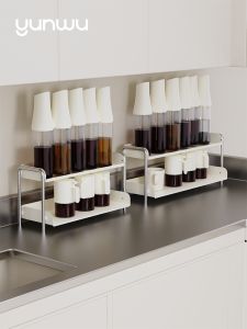 Zuutii Wide Spice Rack Kitchen Storage Shelf Metal Countertop Organizer for Condiments Oils Two Layers Luxury Style Home Use