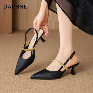 Daphne | Pointed Toe Hollow Back Summer New Style Thin Heel Mary Jane Sandals
