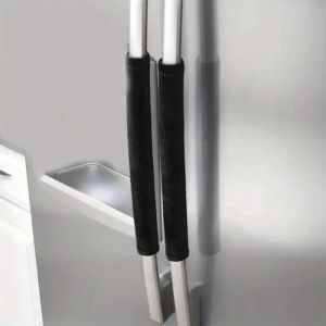 2Pcs Refrigerator Microwave Oven Oil-Proof Door Handle Covers Washable Sliding Door Handle Protective Covers Handle Covers