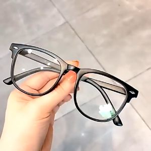 Kacamata Transparan Anti Radiasi Korea Untuk Pria Dan Wanita Fashion Gaya retro flat Eyeglasses
