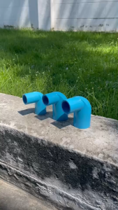 ข้องอลด พีวีซี PVC ขนาด 3/4" X 1/2" - ชั้น 13.5 สีฟ้า