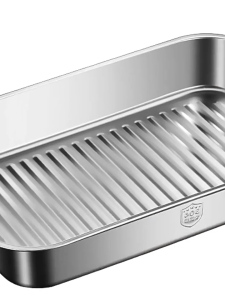 Microwaveable Baking Pan Food Trays With Lid Stainless Steel Food Container Bakeware Oven Dish