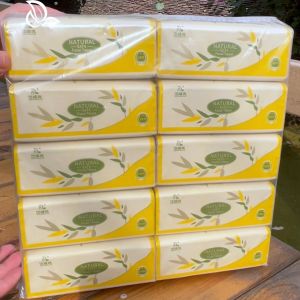 20Packs Bamboo Pulp Tissue Paper 4ply 300Sheets Non Fluorescent Cheerful Tissue 175*140MM