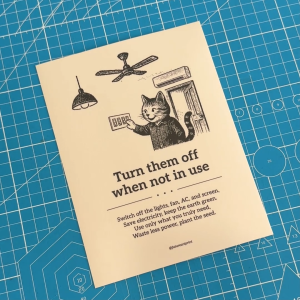 Turn Switch Power Light Off. Matikan Suis. Sticker Sign. Save Electric Electricity Bill. Jimat Bil Tutup Elektrik. 节省用电.