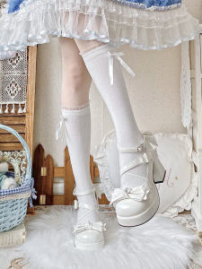 Nougat Pastry Sweetheart Original Lolita Shoes High Heel Spring & Fall New Arrival Japanese Style Cute Round Toe Lolita Shoes Flats Women